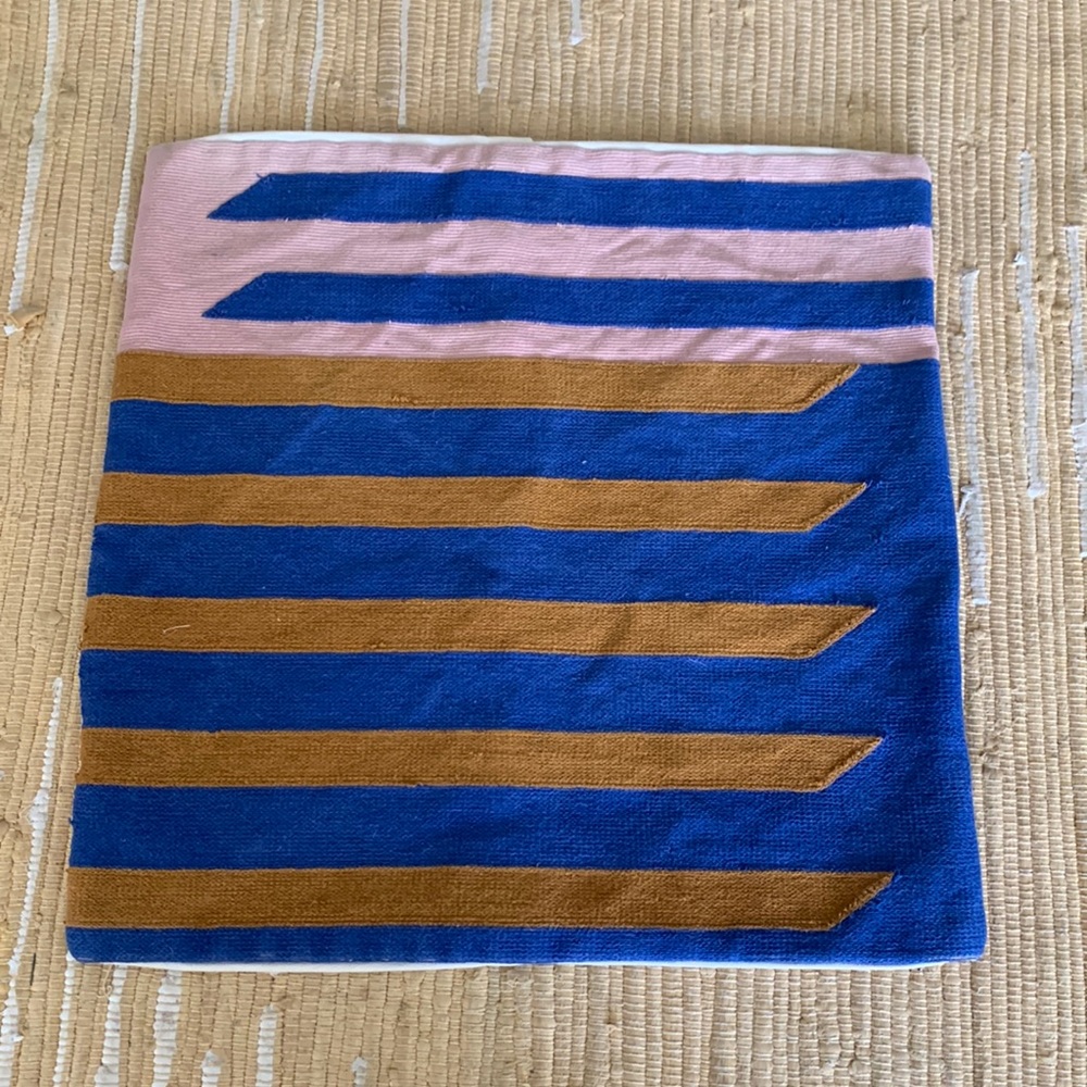 West Elm mid century cotton pillow cover 20" x 20"